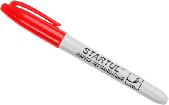 ST4350-03 STARTUL Маркер перманентный фетровый Profi красный (фото 1)