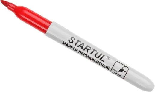 ST4350-03 STARTUL Маркер перманентный фетровый Profi красный (фото 2)