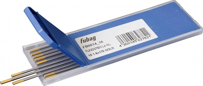 FB0014_16 FUBAG Электрод вольфрамовый для TIG сварки 1,6 мм WL15 Gold 10 шт (фото 1)
