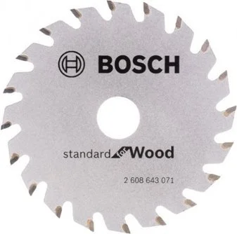 2608643071 BOSCH Диск пильный 85х15 мм 20 зубьев Standard For Wood (фото 1)