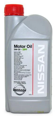 KE900-90033 NISSAN Моторное масло 5W30 синтетическое Motor Oil DPF 1 л (фото 2)