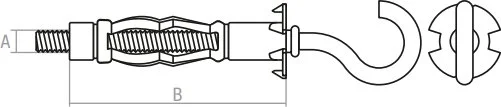 SMP-92580-1 STARFIX Дюбель металлический С-образный для пустотелых конструкций 5х52 мм (фото 2)