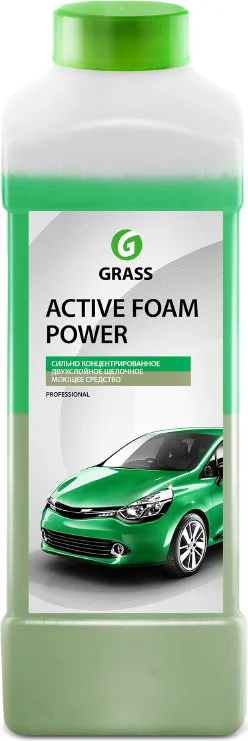 113140 GRASS Автошампунь для бесконтактной мойки Active Foam Power 1 л (фото 1)