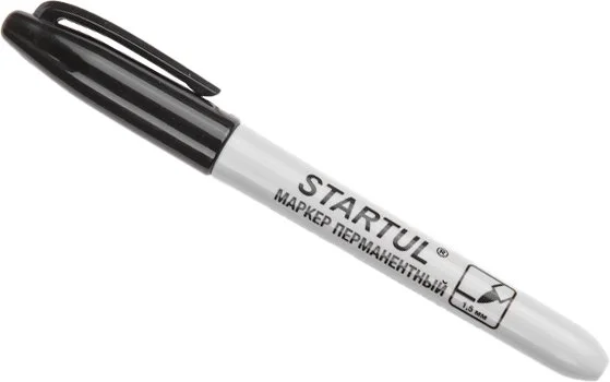 ST4350-01 STARTUL Маркер перманентный фетровый Profi черный (фото 1)