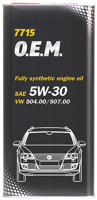 99984 MANNOL Моторное масло 5W30 синтетическое 7715 OEM for VW Audi Skoda 5 л (фото 2)