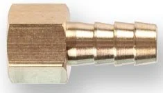 AB-FT14/E08 ECO Переходник внутренняя резьба G1/4 × елочка 8 мм латунь (фото 1)