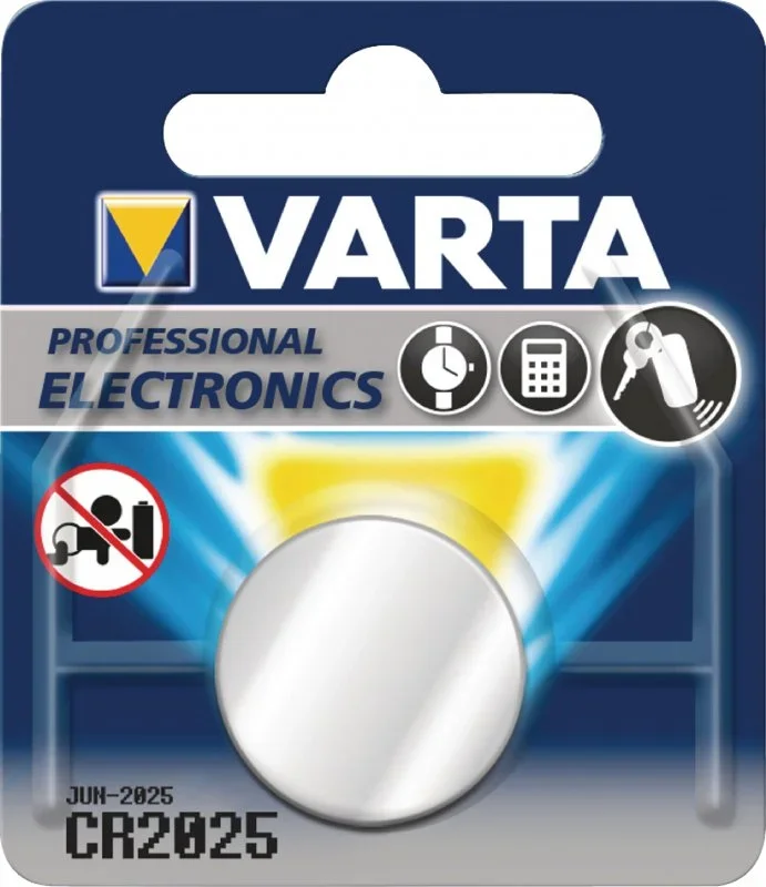 06025101401 VARTA Батарейка CR2025 3 V литиевая (фото 1)