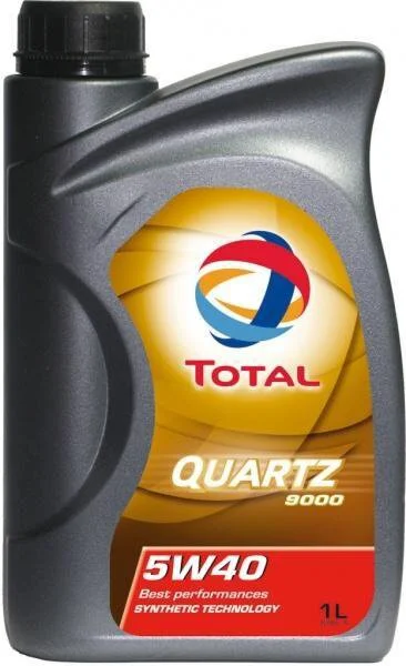 166243 TOTAL Моторное масло 5W40 синтетическое Quartz 9000 1 л (фото 2)