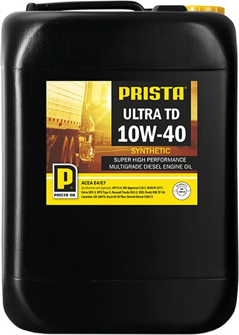 P060288 PRISTA Моторное масло 10W40 синтетическое Ultra TD 20 л (фото 1)