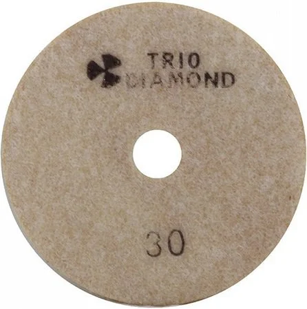 340030 TRIO-DIAMOND Алмазный гибкий шлифовальный круг d 100 P30 (фото 1)