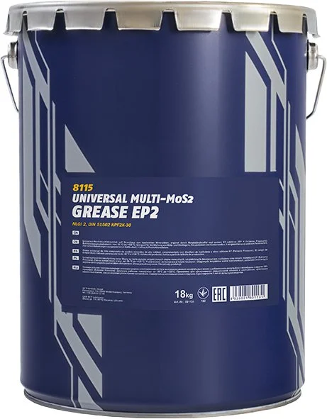 98212 MANNOL Смазка литиевая для шрус EP-2 Multi-MoS2 Grease 18 кг (фото 1)