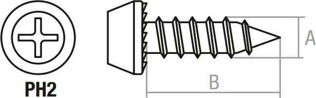 SMC1-66628-1000 STARFIX Саморез для листового металла 3,5х9,5 мм цинк острый 1000 штук (фото 2)