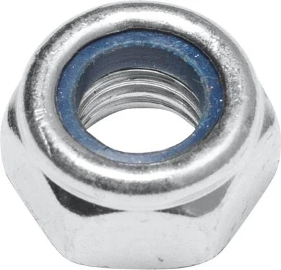 SMZ1-50738-5 STARFIX Гайка со стопорным кольцом М10 цинк класс прочности 5.8 DIN 985 5 штук (фото 1)