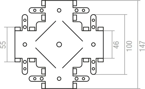 SMP-92134-1 STARFIX Соединитель краб профиля потолочного 60х27 краб (фото 2)