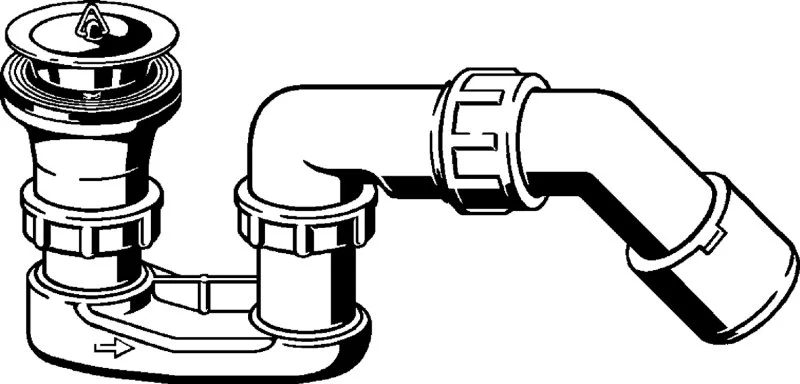 312138 VIEGA Сифон для душевого поддона цилиндрическая резьба G 1 1/2" (фото 2)