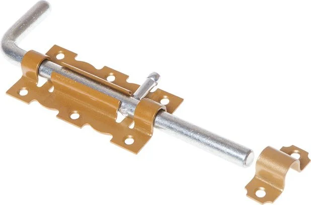 SMP-88964-1 STARFIX Задвижка дверная Г-образная 110 мм золой металлик (фото 1)