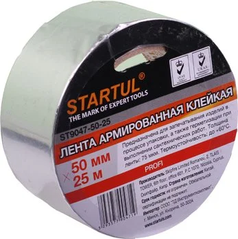 ST9037-50-10 STARTUL Лента алюминиевая клейкая 50 мм 10 м Profi (фото 1)