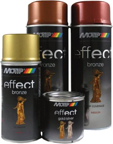 303004 MOTIP Краска аэрозольная Deco Effect Bronze медь 400 мл (фото 2)