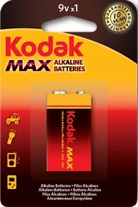 30952850 KODAK Батарейка 6LR61 Max 9 V алкалиновая (фото 1)