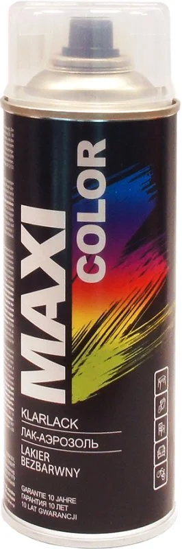 0005MX Maxi Color Лак аэрозольный декоративный алкидный бесцветный 400 мл