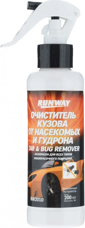 RW2010 RUNWAY Очиститель кузова Tar & Bug Remover 200 мл (фото 1)