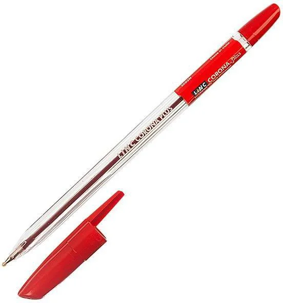 3002N/red LINC Ручка шариковая Corona Plus 0,7 мм красный (фото 1)