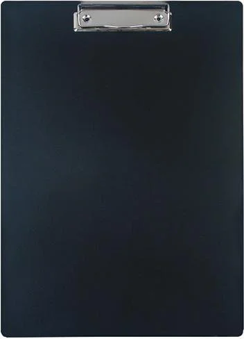 NM3012 INФОРМАТ Папка-планшет А4 пластик черный с зажимом (фото 1)