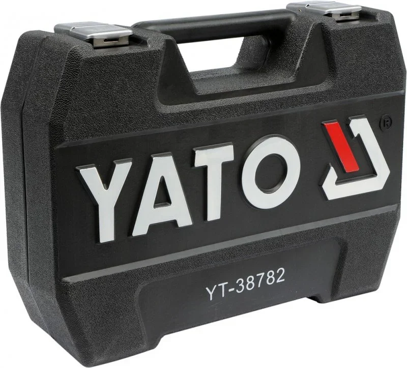 YT-38782 YATO Набор инструментов 1/4", 1/2" 6 граней 72 предмета (фото 3)