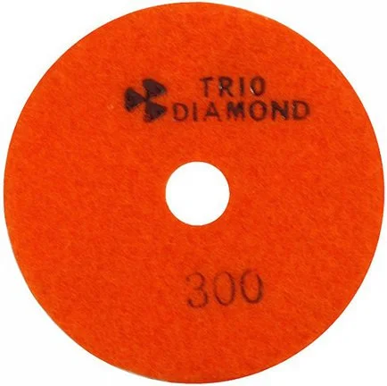 340300 TRIO-DIAMOND Алмазный гибкий шлифовальный круг d 100 P300 (фото 1)