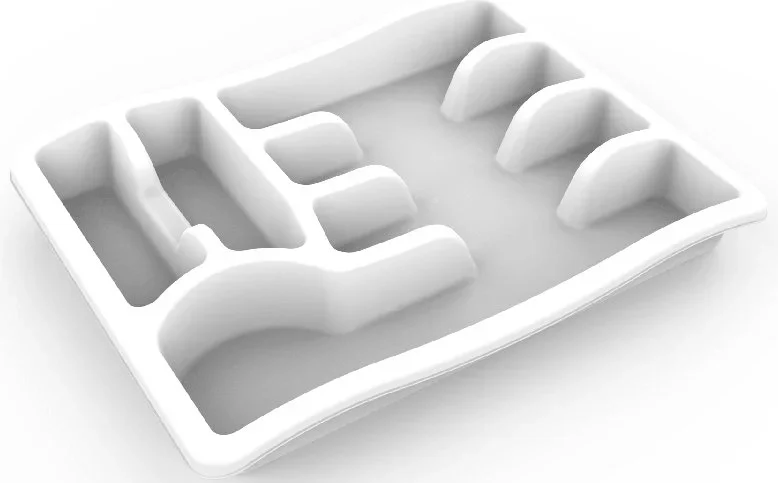 ИК47201000 BEROSSI Лоток для столовых приборов Magic снежно-белый (фото 1)