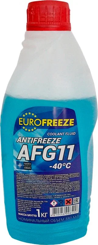 52290 Eurofreeze Антифриз синий Antifreeze AFG 11 1 кг (фото 1)