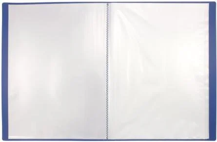 NP0155-40B INФОРМАТ Папка с файлами А4 40 файлов синий пластик 600 мкм карман (фото 2)