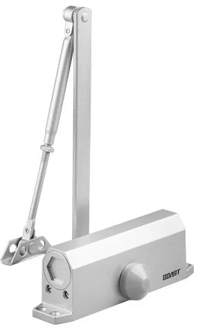 35022-80 ВОЛАТ Доводчик дверной гидравлический морозостойкий 40-80 кг серебро (фото 1)