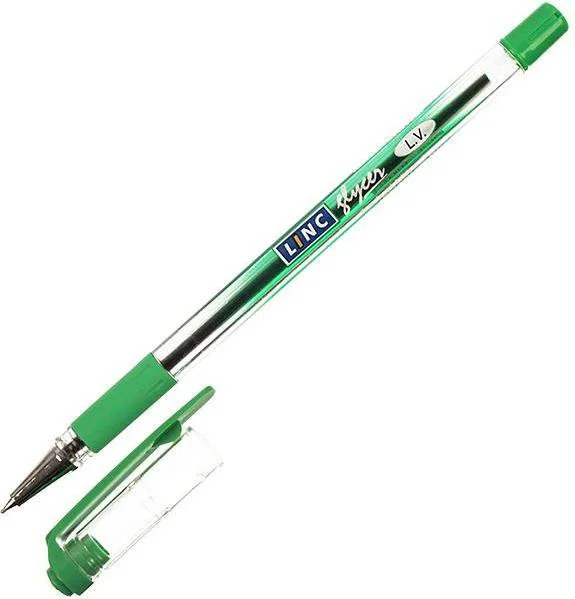 1300RF/green LINC Ручка шариковая Glycer 0,7 мм зеленый (фото 1)