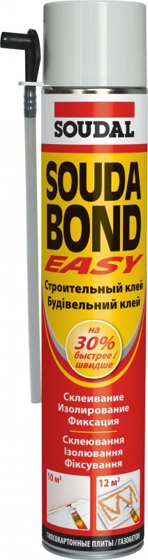 121621 Soudal Клей-пена монтажная Soudabond Easy 750 мл (фото 1)