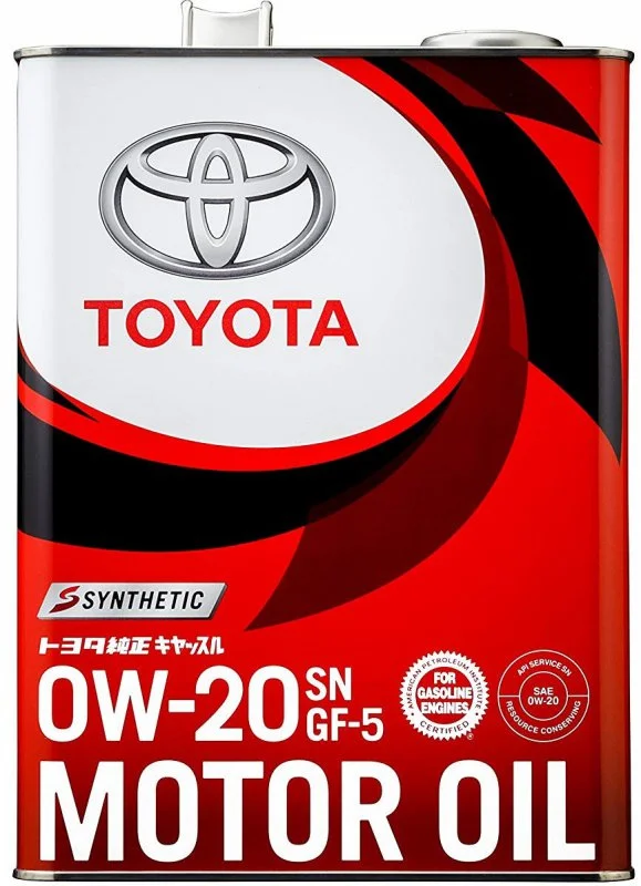 08880-12605 TOYOTA Моторное масло 0W20 синтетическое Motor Oil SN 4 л (фото 1)