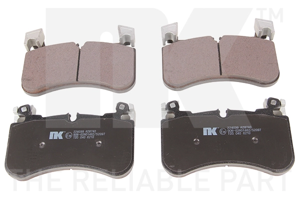 224039 NK Комплект тормозных колодок, дисковый тормоз (фото 2)