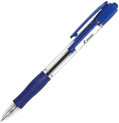 BPGP-10R-F L Pilot Ручка шариковая автоматическая Super Grip 0,7 мм синий (фото 1)