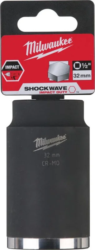 4932352860 MILWAUKEE Головка ударная 1/2" 32 мм 6 граней Shockwave (фото 2)