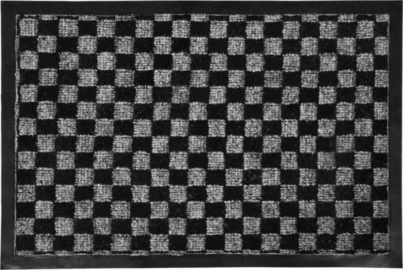 22398 ВОРТЕКС Коврик придверный влаговпитывающий 40х60 см VORTEX Hall черно-серый (фото 2)