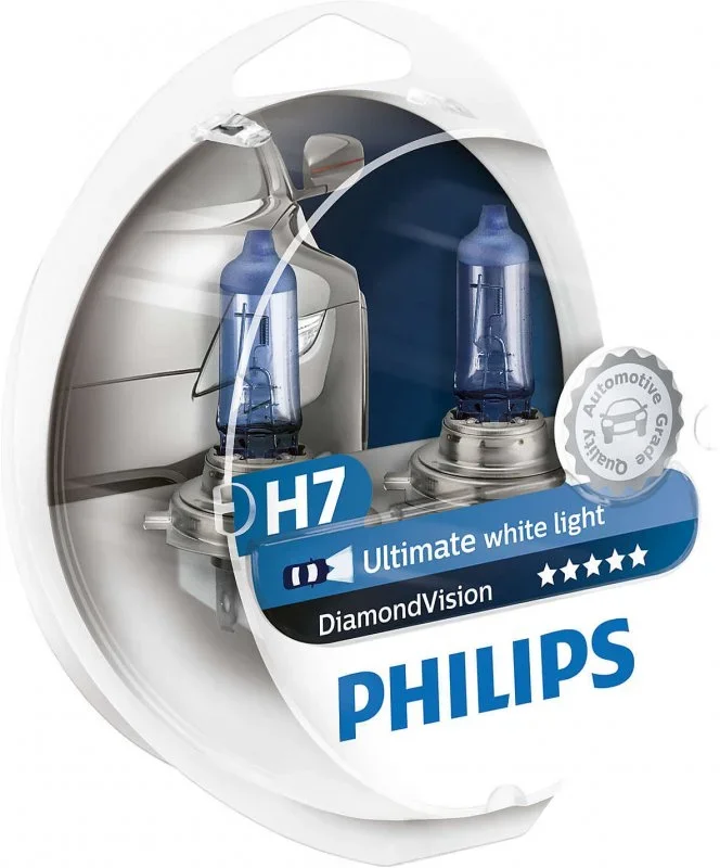 12972DVS2 PHILIPS Лампа галогенная автомобильная DiamondVision H7 2 штуки (фото 3)