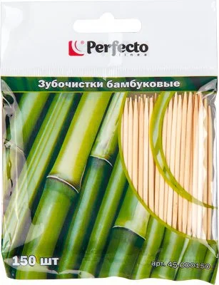 45-000150 PERFECTO LINEA Зубочистки бамбуковые 150 штук (фото 1)