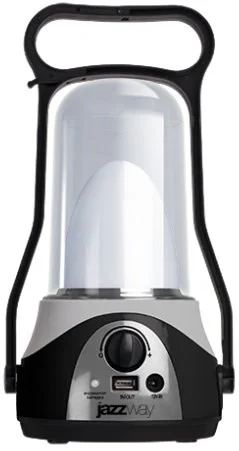 4897062857811 JAZZWAY Фонарь светодиодный кемпинговый Accu5-L12W-USB-bk черный (фото 1)