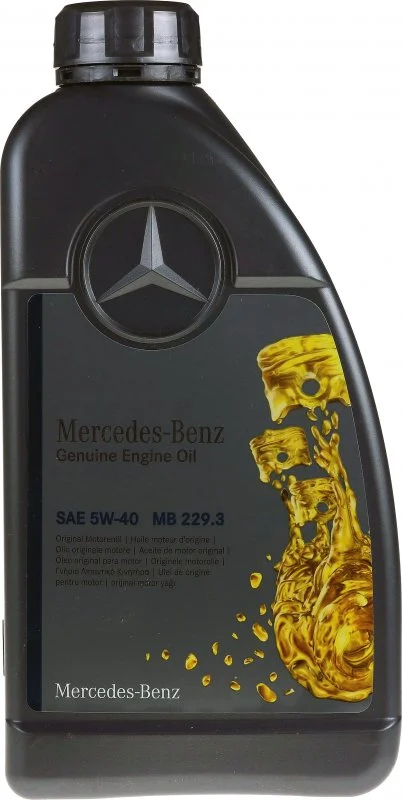 A000989910211AHFE MERCEDES Моторное масло 5W40 синтетическое BENZ MB 229,3 1 л (фото 1)