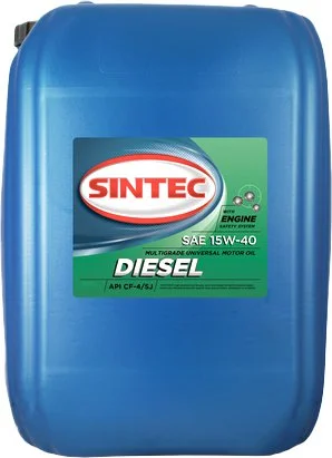 122421 SINTEC Моторное масло 15W40 минеральное Diesel 20 л (фото 1)