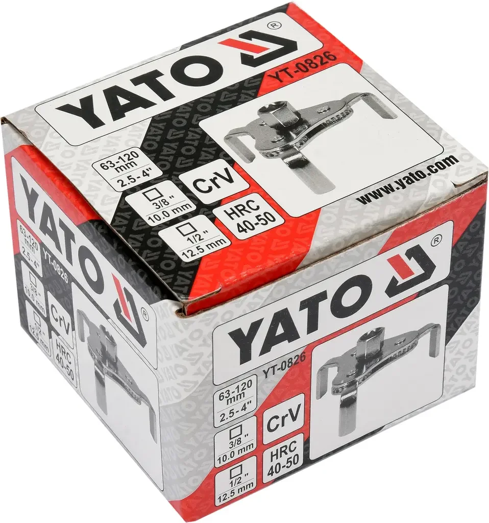 YT-0826 YATO Ключ для снятя масляного фильтра 3 ножки (фото 3)