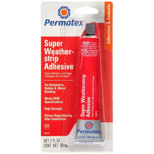 80638 PERMATEX Клей для уплотнителей стекол и дверей super weatherstrip adhesive (фото 3)