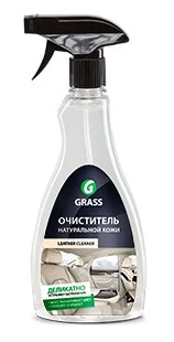 800032 GRASS Очиститель обивки Leather Cleaner для натуральной кожи: бережно удаляет загрязнения, не повреждает структуру материала, продлевает срок службы изделия, 500 мл (фото 1)