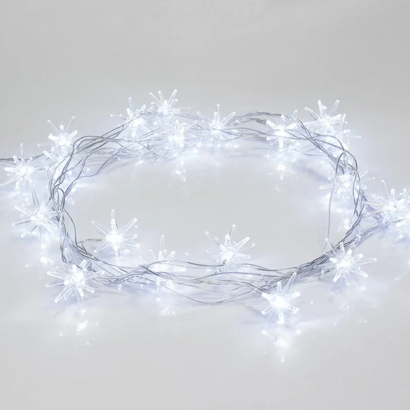 303-036 Neon-Night Гирлянда новогодняя светодиодная Снежинки 2,8 м 20 диодов белый (фото 3)