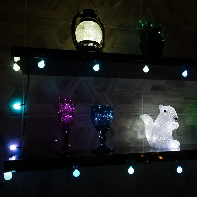 303-060 Neon-Night Гирлянда новогодняя светодиодная Цветные Шарики 2,8 м 20 диодов мультиколор (фото 2)